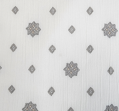 1 Yard Ivory Rayon Crinkle Fabric 50/52" Wide Lightweight Woven Crepon for Blouses