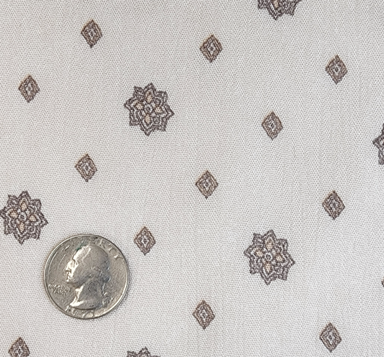 1 Yard Taupe Rayon Crinkle Fabric Lightweight 50/52" Wide Textured Apparel Material