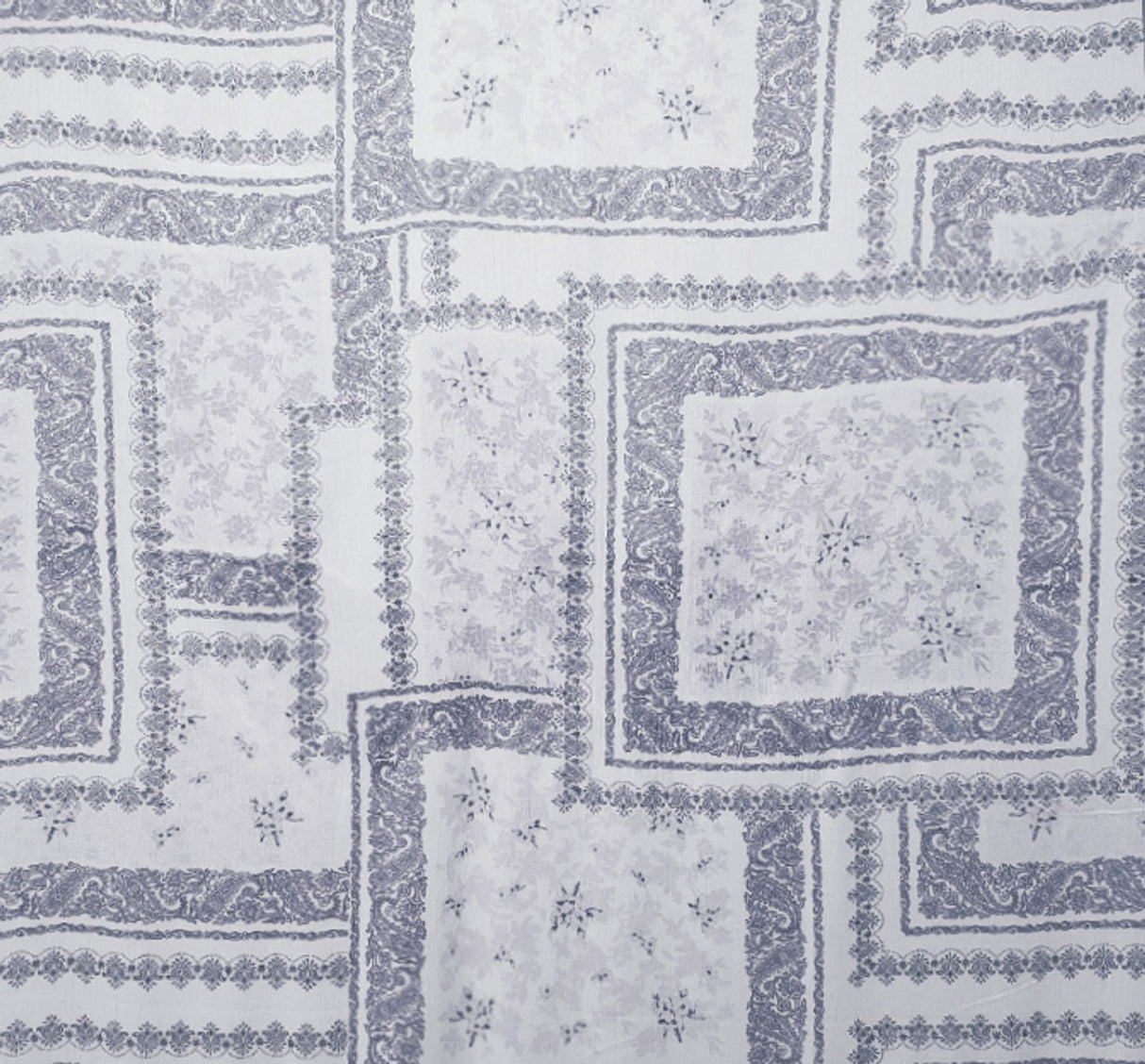 1 Yard 50/52" Ivory Slate Rayon Crinkle Lightweight Woven Crepon for Apparel Sewing