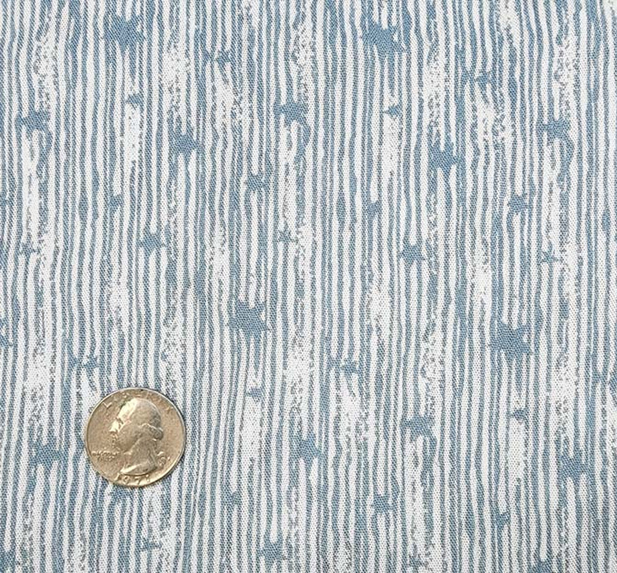 1 Yard Blue Rayon Crinkle Fabric 50/52" Wide Lightweight Crepon Apparel Fabric