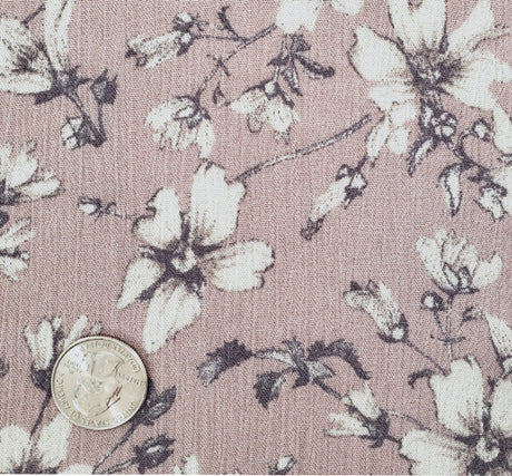 1 Yard Lightweight Rose Dust 50/52" Wide Crepon for Dresses & Skirts Coral Rayon Crinkle Fabric