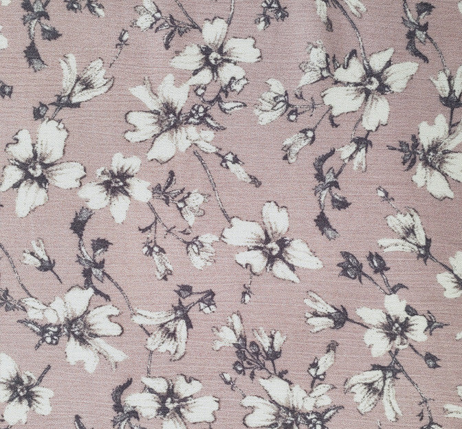 Rayon Crinkle 1D1482 Rayon Fabric - Rose Dust Textured Crinkle, 50/52" Width