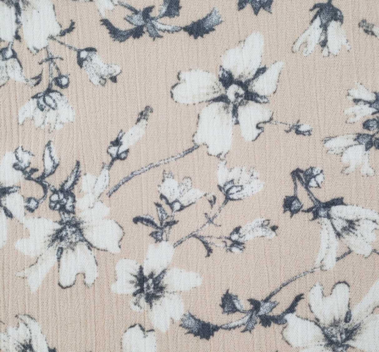 1 Yard Tan Rayon Wide 50/52" Lightweight Woven Crepon Apparel Fabric