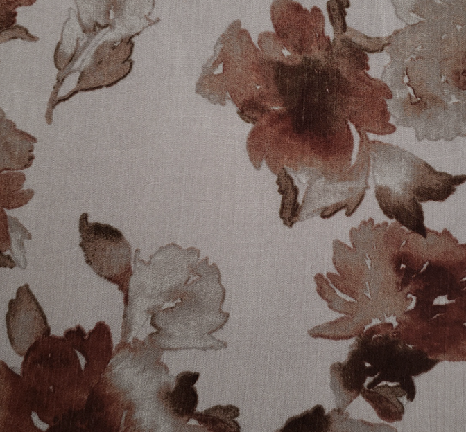 Rayon Crinkle 1D1498 100 Percent Rayon Fabric - Rose Dust, 50/52" Width (1 Yard)