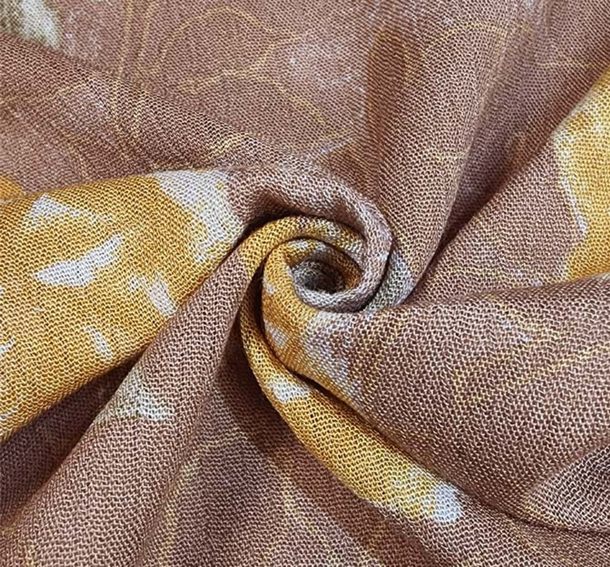 1 Yard Rayon Crinkle Taupe Fabric 100% Rayon Lightweight Crepon, 50/52" Wide for Fashion Sewing