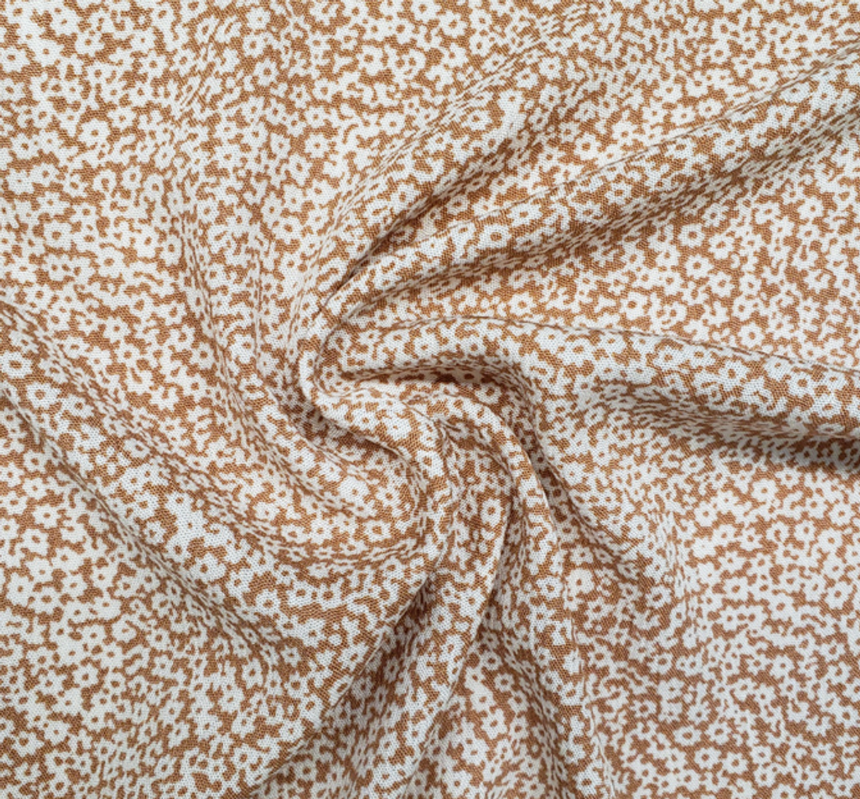 1 Yard Rayon Crinkle Fabric in Mud Soft, Lightweight 50/52" Apparel Fabric