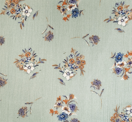 1 Yard Sky Blue Rayon Crinkle Crepon Fabric, 50/52" Wide Lightweight Woven Apparel Material