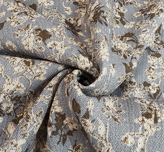 Rayon Crinkle 1D1563 Dune Rayon Fabric - Dune, Crinkle Texture, 50/52" Width (1 Yard)