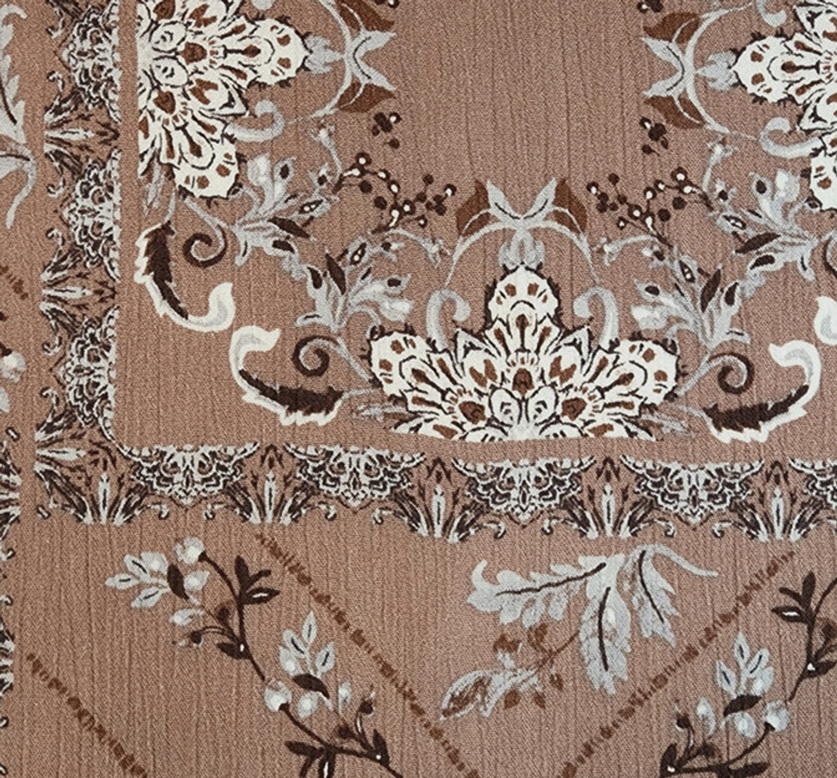 1 Yard Rayon Crinkle Crepon Fabric Rose, 50/52" Wide Lightweight Apparel Material