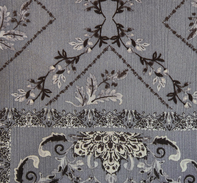 Rayon Crinkle 1D1587 100 Percent Rayon Fabric - Warm Gray, Crinkle Texture, 50/52" Width