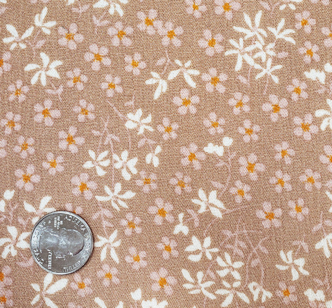 Rayon Crinkle 1D1647 Cookie Doe Rayon Fabric - Cookie Doe, Crinkle Texture, 50/52" Width (1 Yard)