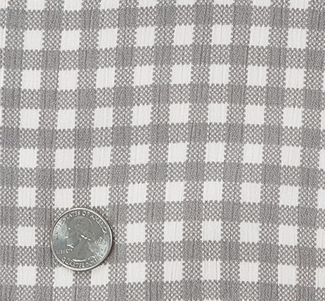 1 Yard Rayon Crinkle Apparel Fabric, Dark Cement, 50/52" Wide