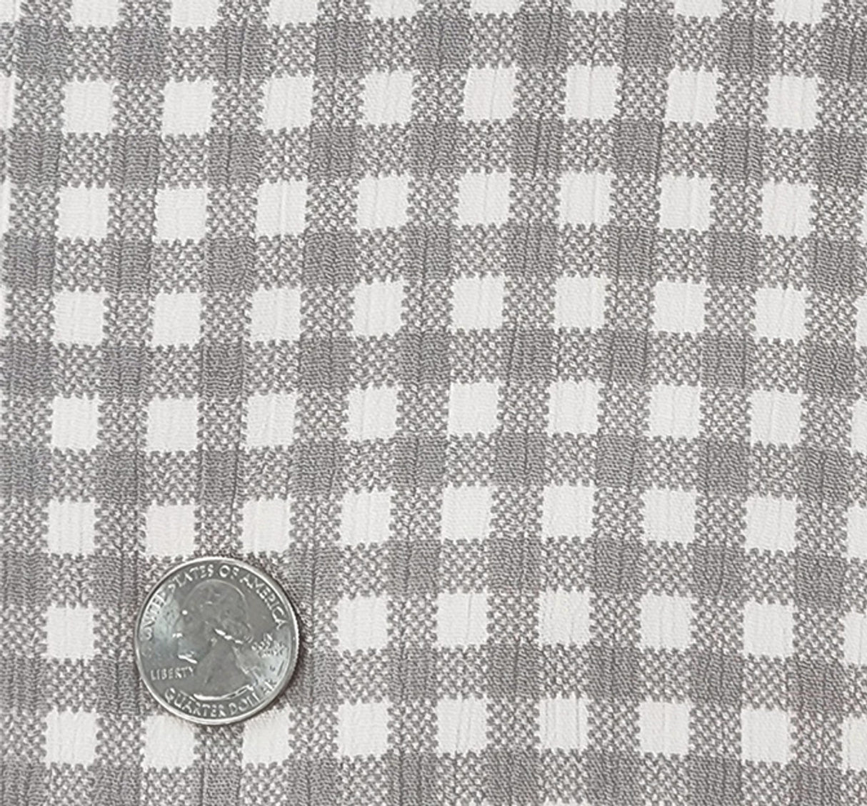 1 Yard Rayon Crinkle Apparel Fabric, Dark Cement, 50/52" Wide