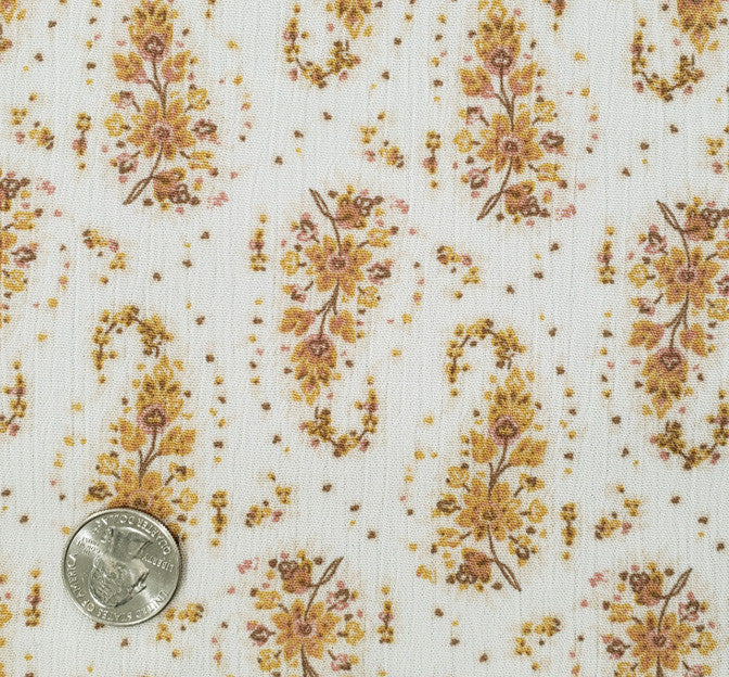 Rayon Crinkle 1D1654 Neutral Rayon Fabric - Neutral Crinkle Texture, 50/52" Width