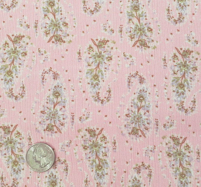 Rayon Crinkle 1D1654 Pink Haze Rayon Fabric - Pink Haze, Crinkle Texture, 50/52" Width