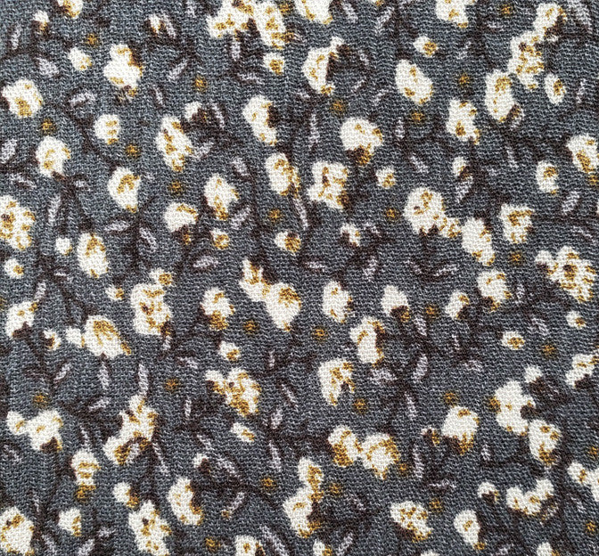 Rayon Crinkle 1D423 100 Percent Rayon Fabric - Asphalt Gray, Crinkle Texture, 50/52" Width (1 Yard)