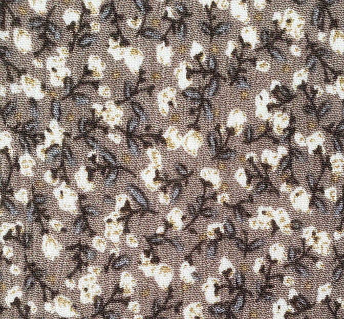 Rayon Crinkle 1D423 Mocha Rayon Fabric - Mocha Textured Crinkle, 50/52" Width