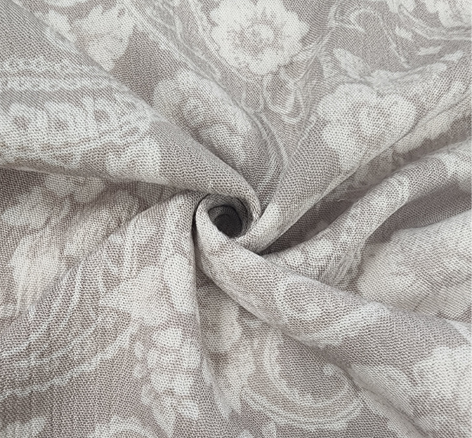 Rayon Crinkle 1D653 Rose Dust Rayon Fabric - Rose Dust Crinkle Texture, 50/52" Width (1 Yard)