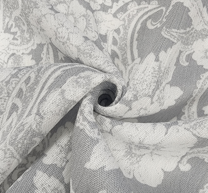 Rayon Crinkle 1D653 Silver Rayon Fabric - Silver Textured, 50/52" Width (1 Yard)