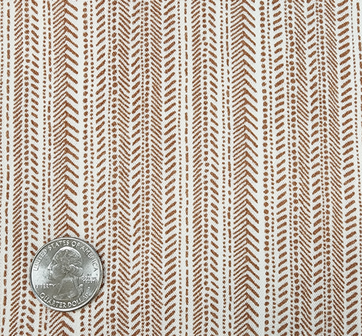 Rayon Crinkle 1 Yard Ivory/Rust Soft & Flowing Textured Rayon Fabric 50/52” Apparel Material