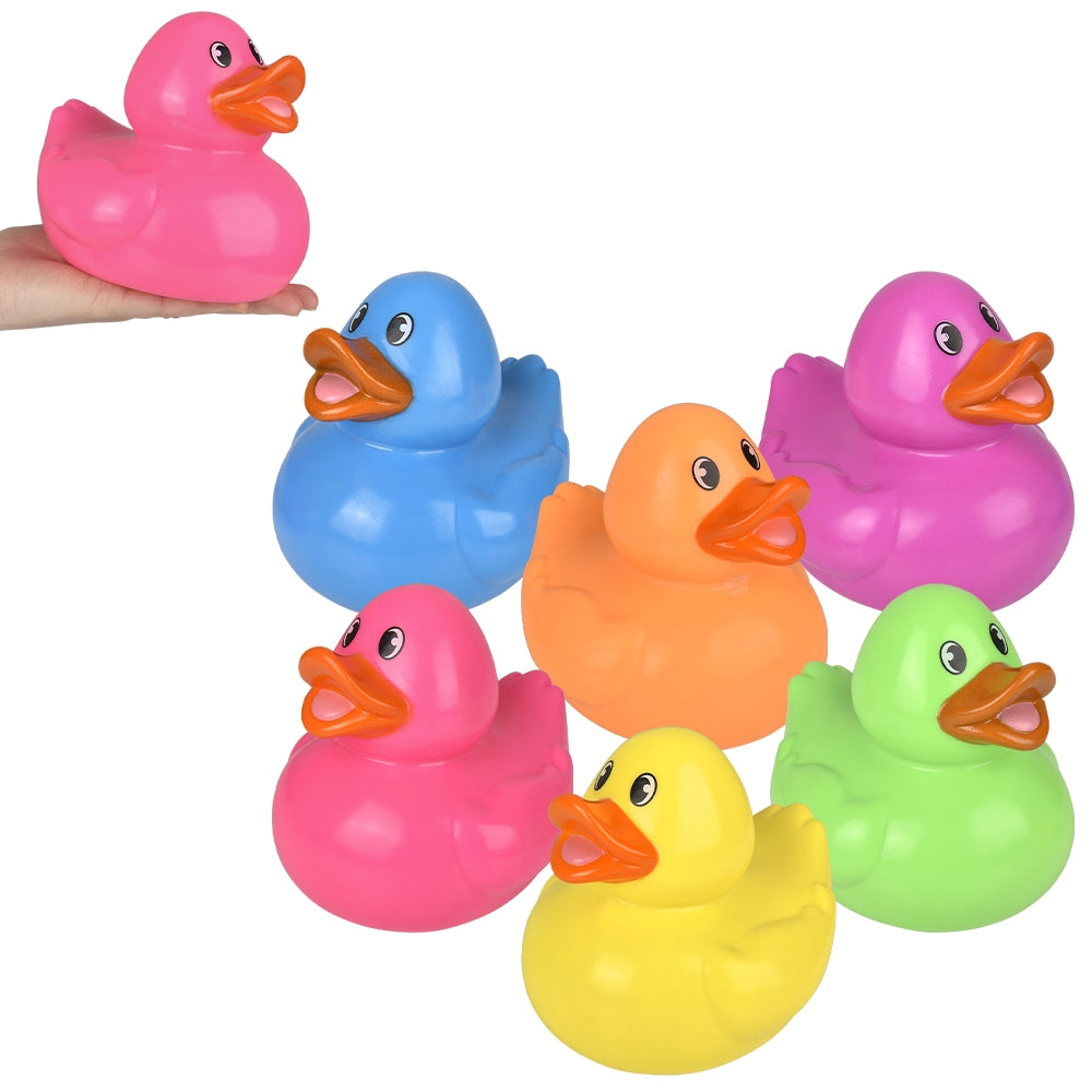 Neon Rubber Duckies 6" (1 DZ)