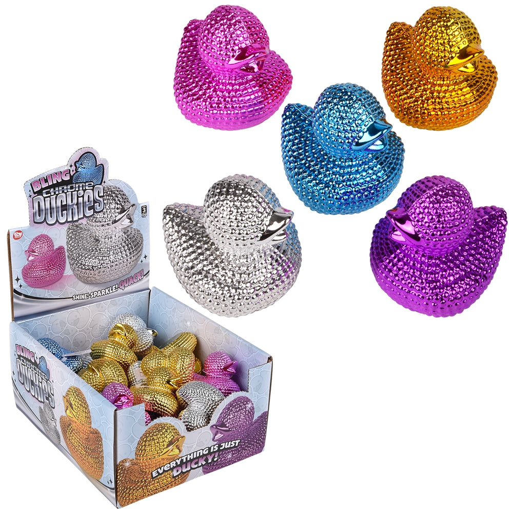 Bling Chrome Duckies (24 Pc Display)