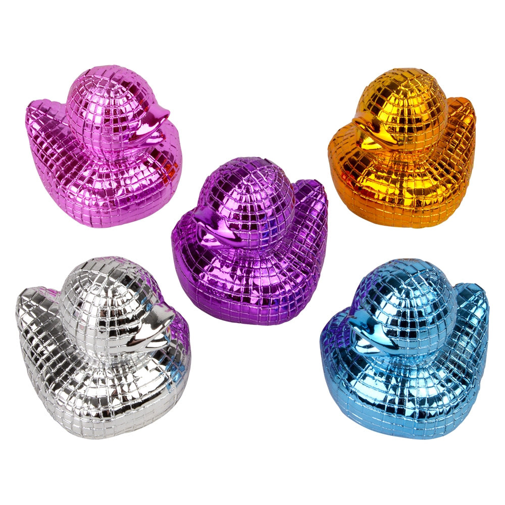 Disco Ball Chrome Duckies (24 Pc Display)