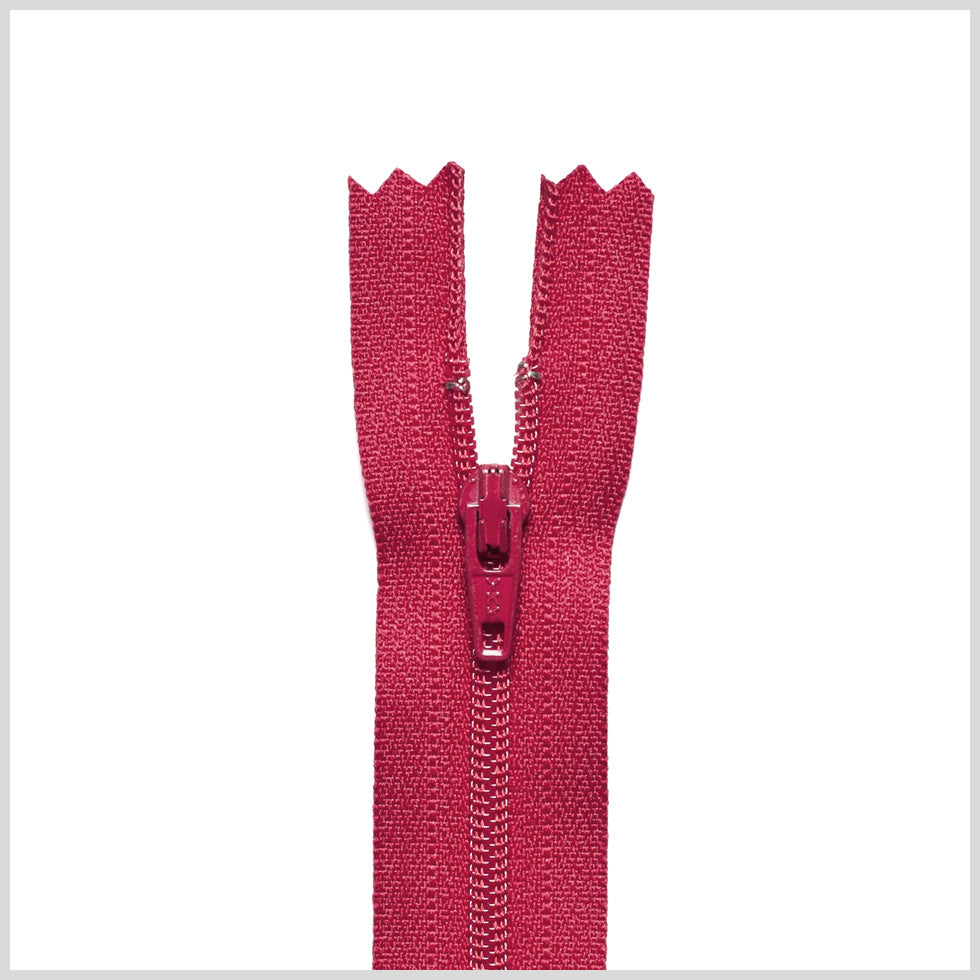 Regular Zipper 24" by YKK - 519 Fire Engine Red