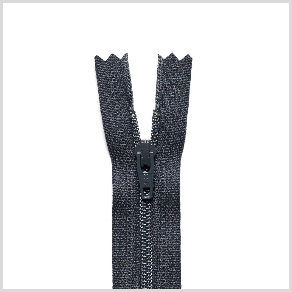 Regular Zipper 9" by YKK - 156 Charcoal