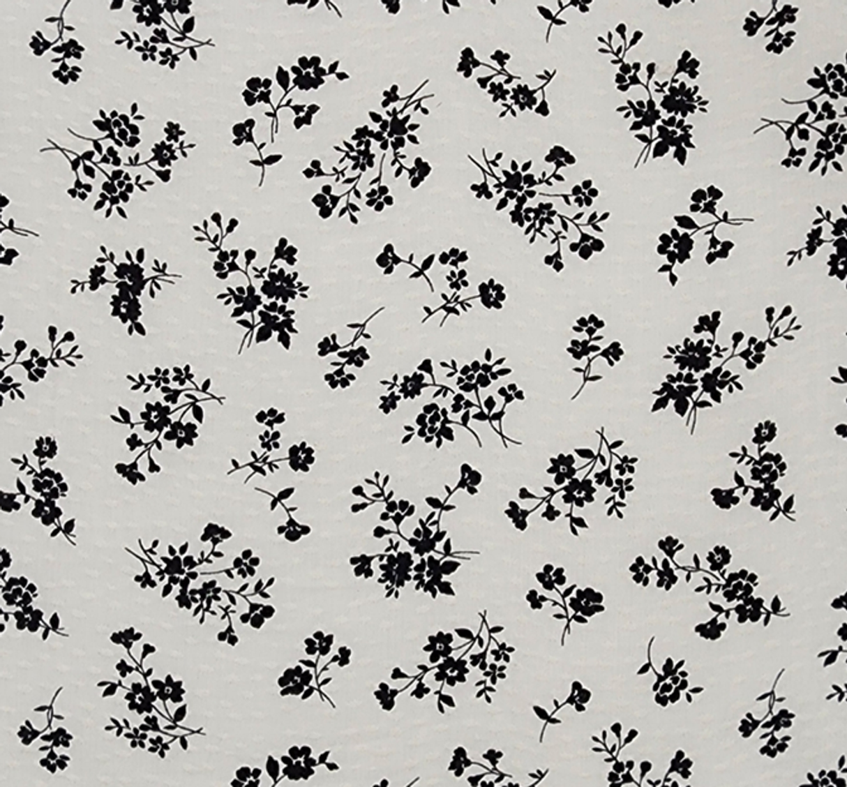 1 Yard Off White Black Rayon Dobby Dot Fabric Lightweight Jacquard Material for Blouses 53/54" Wide