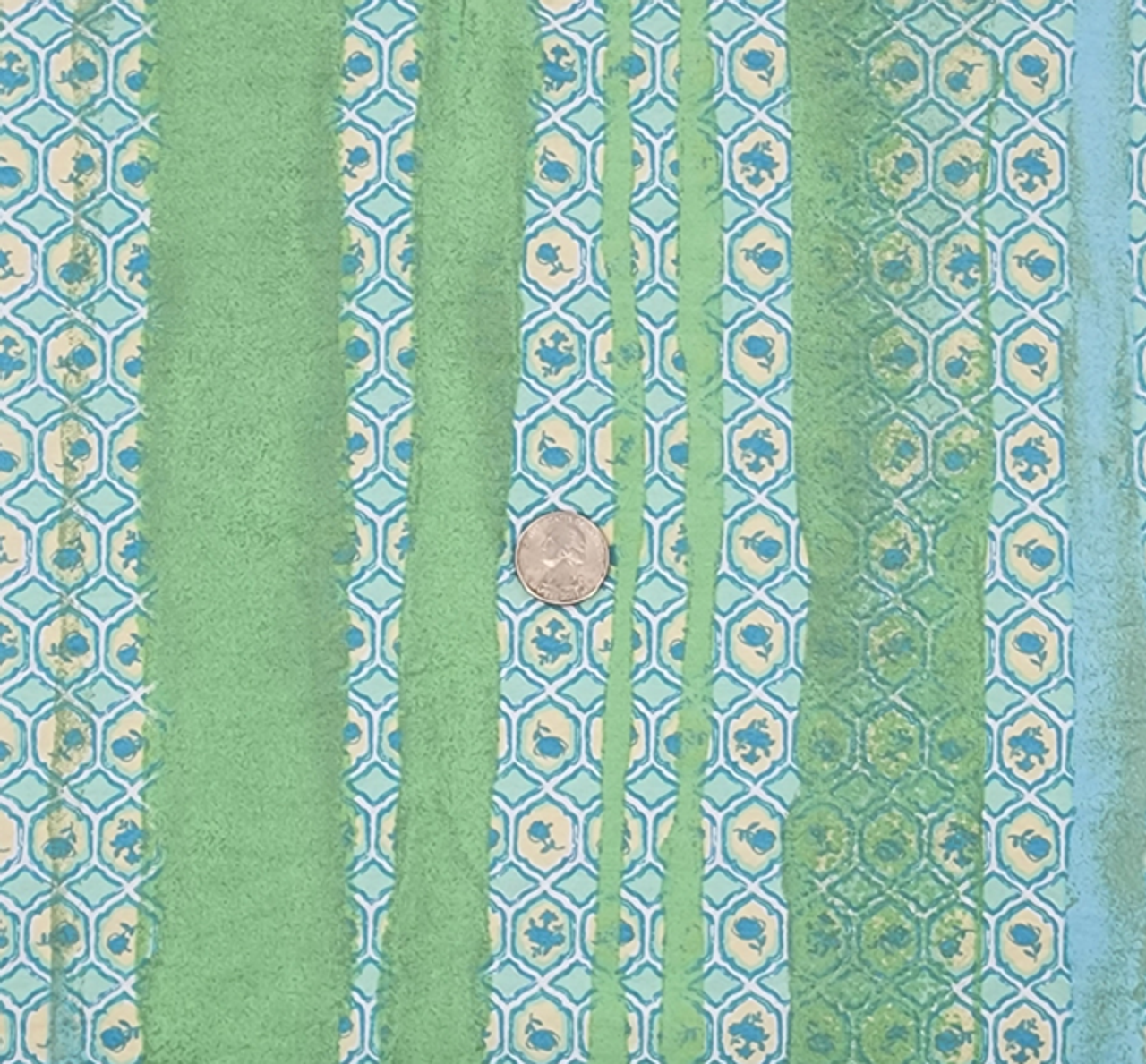 1 Yard Rayon Nylon Poplin Fabric Green For Skirts Tops And Lightweight 57/58 Inches Width