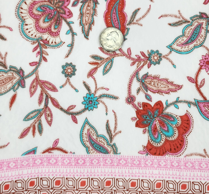 Rayon Nylon Poplin Fabric - Pink, 57/58" Width