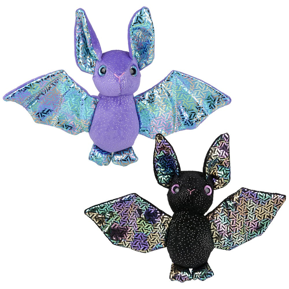 Iridescent Bat Plush 6.5in Assorted