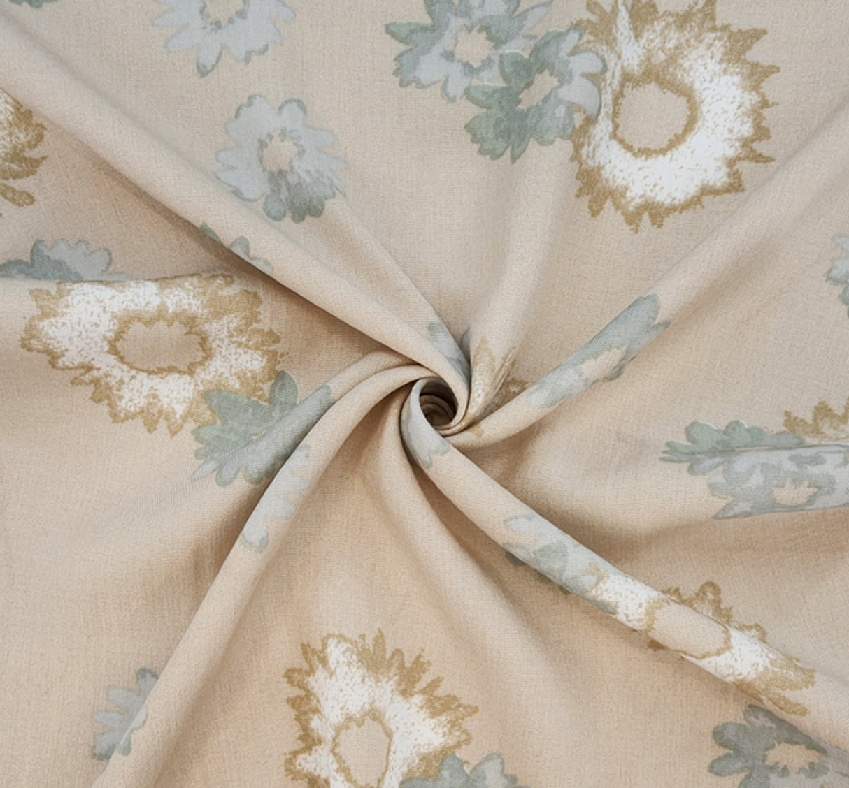 1 Yard Drapey Rayon Poplin Fabric Cream Bread For Stylish Apparel Designs 55/56 Inches Width