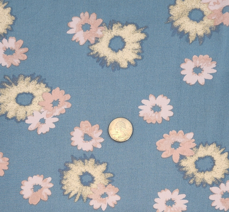 Rayon Poplin Spring Blue Lightweight 55/56" Apparel 1 Yard Fabric