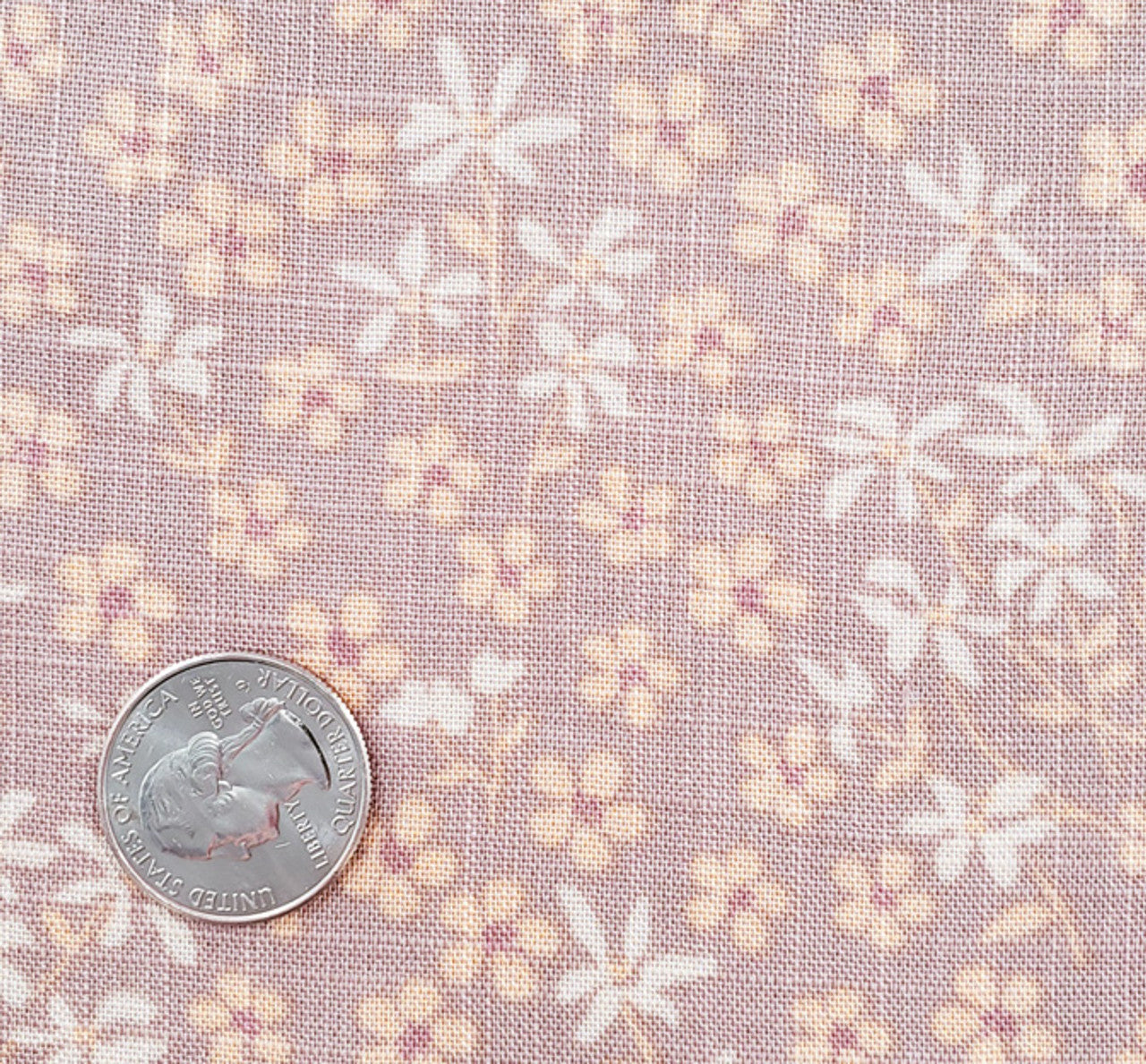 1 Yard Cameo Rose Rayon Slub Fabric Soft Lightweight Material for Summer Fashion Garments Width 55/56"