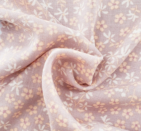 1 Yard Cameo Rose Rayon Slub Fabric Soft Lightweight Material for Summer Fashion Garments Width 55/56"