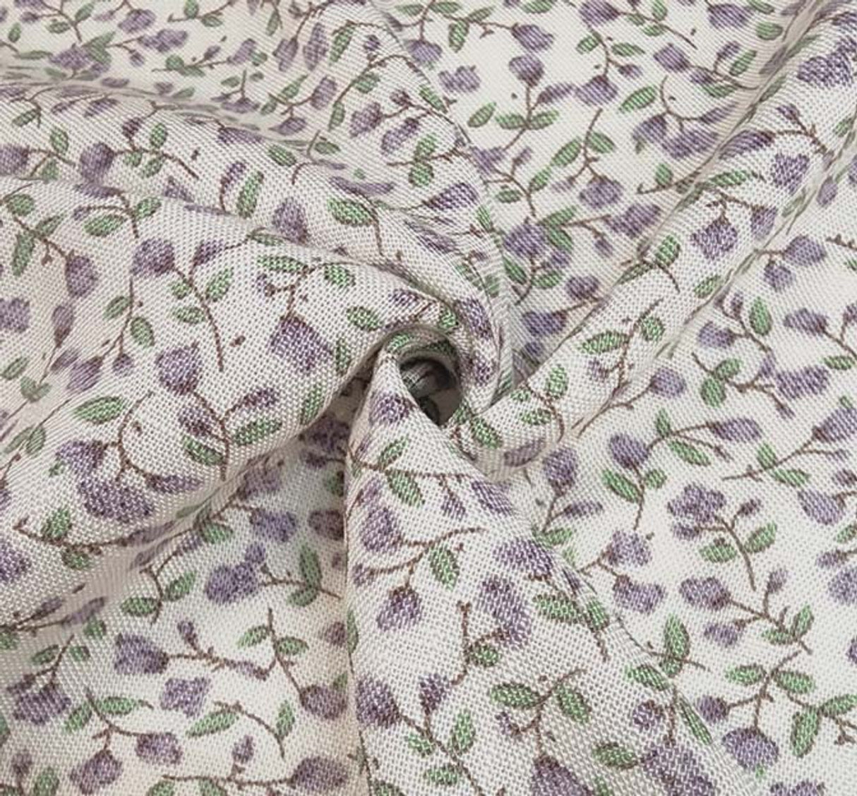1 Yard Lilac Marble Rayon Slub Linen-Feel Fabric for Skirts Dresses Sewing Crafts Width 55/56"