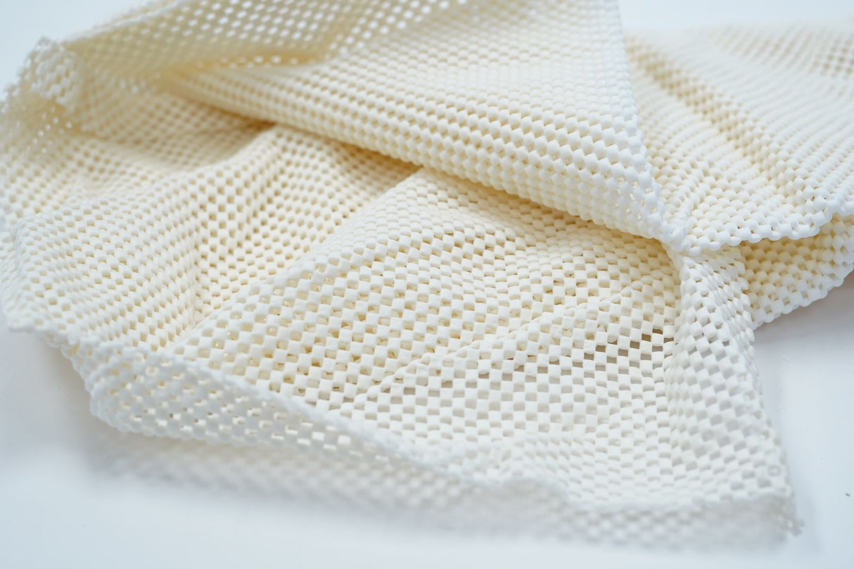 Rug Pad Polymer-Coated Polyester Fabric - Indoor Area Rug Grip, Hard Floor Protection, Naturally Antimicrobial (1 Unit)