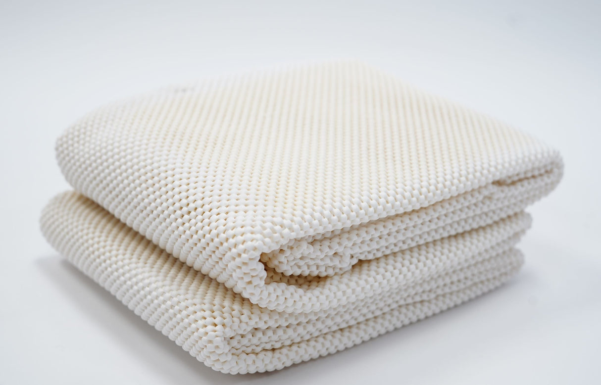 Rug Pad Polymer-Coated Polyester Fabric - Indoor Area Rug Grip, Hard Floor Protection, Naturally Antimicrobial (1 Unit)