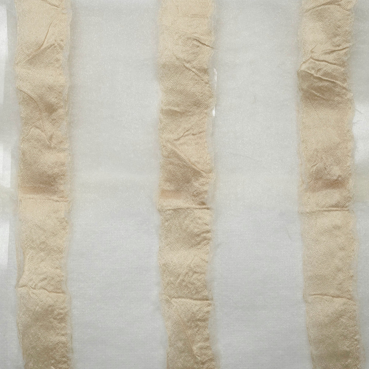 Organza Drapery Fabric 110" Striped Window Curtain