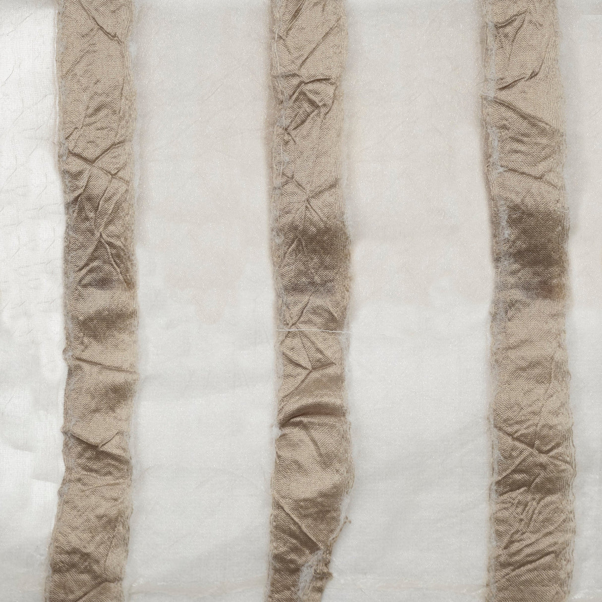 Organza Drapery Fabric 110" Striped Window Curtain
