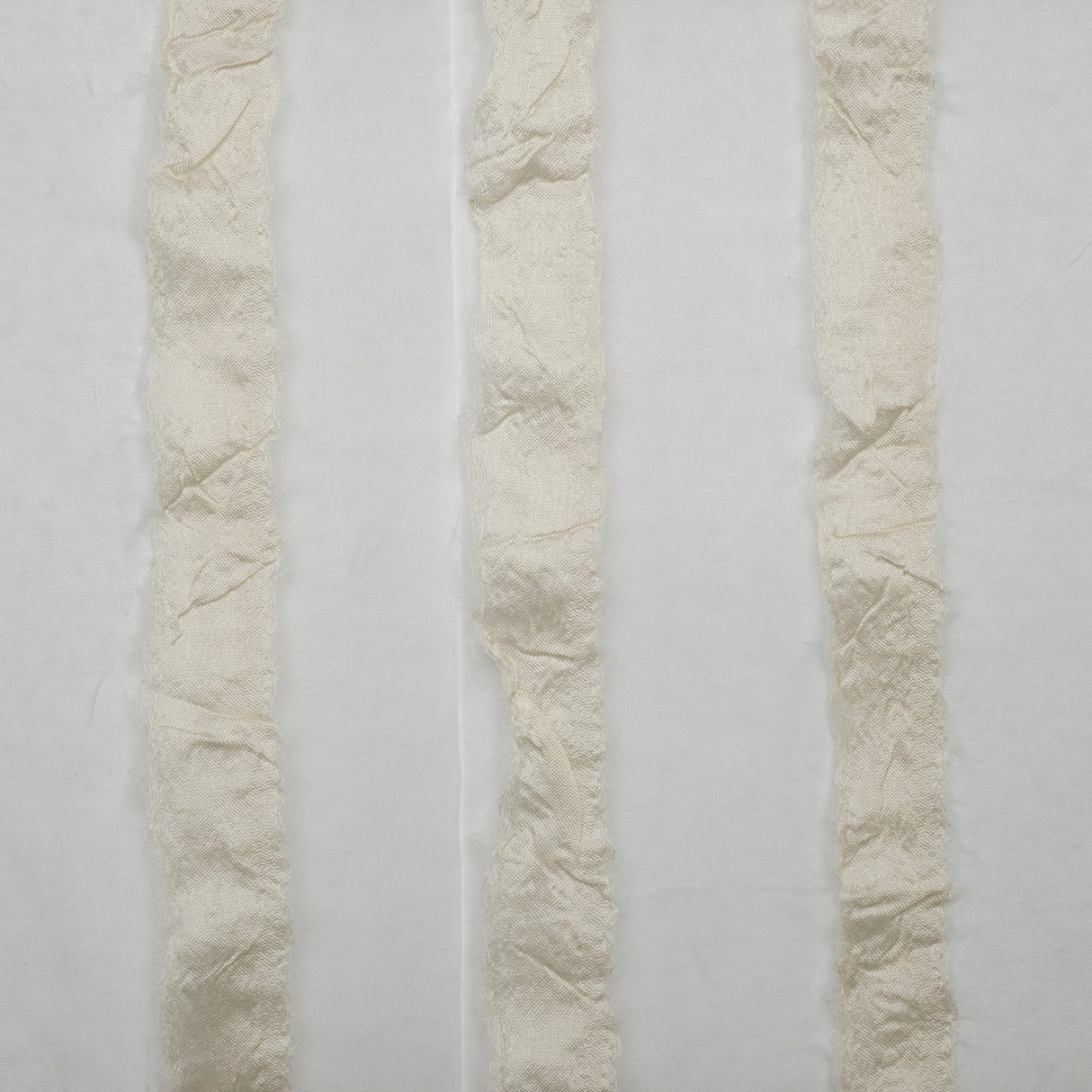 Organza Drapery Fabric 110" Striped Window Curtain