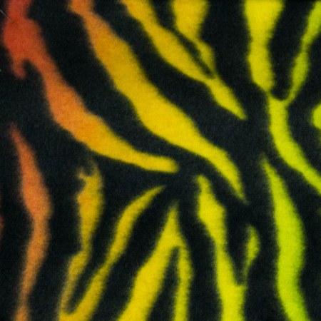 Zebra Print Fleece Polyester Fabric - Zebra Print, 60" Width, 280 GSM (1 Yard)