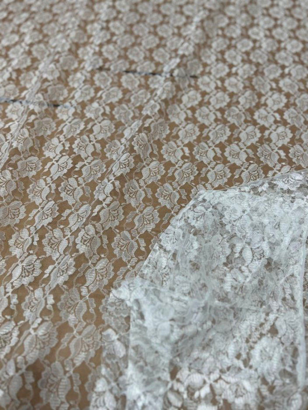 1 Yard Delicate Raschel Lace Fabric for Apparel & Decor 60" Width