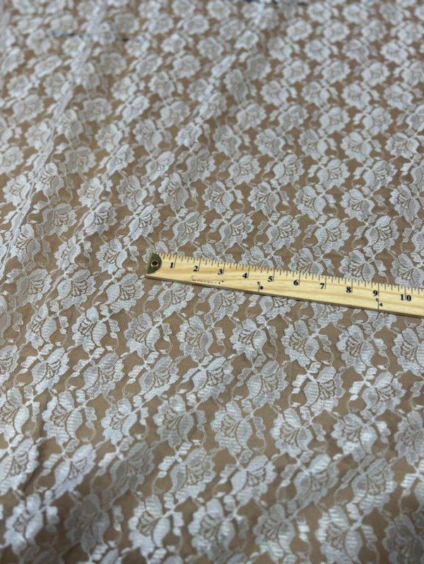 1 Yard Delicate Raschel Lace Fabric for Apparel & Decor 60" Width