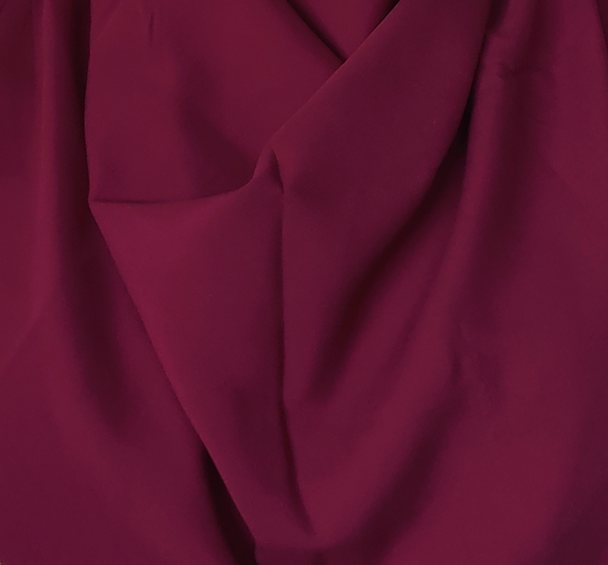 1 Yard Rayon Challis Wine Woven Fabric, 53/54″ Wide 100% Rayon