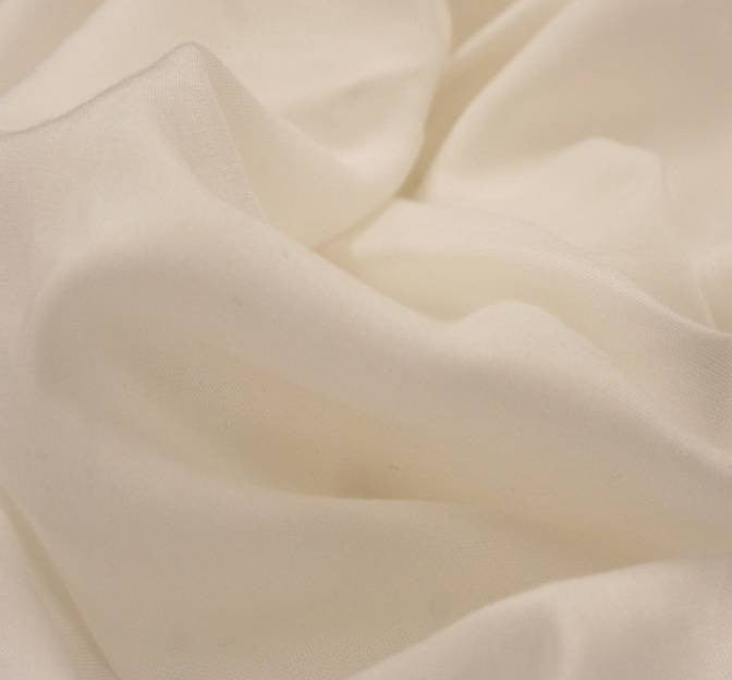 Rayon Challis PFP White Rayon Fabric - White, 56/57" Width (1 Yard)