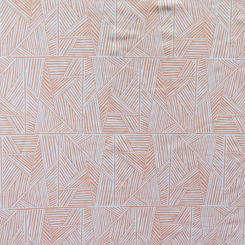 Poly Lycra Knit Fabric Reaction Peach Pie 31 Remnant
