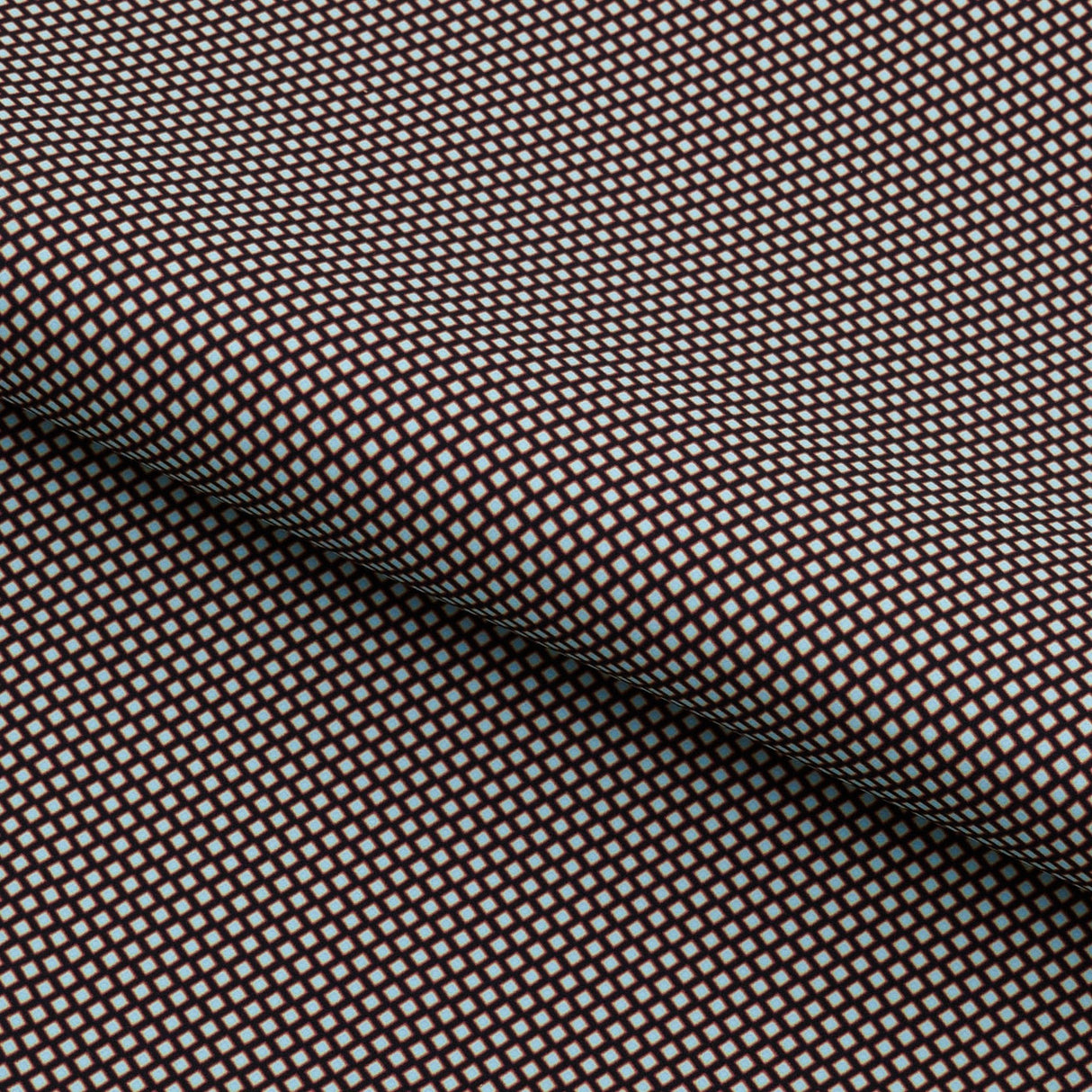 Printed Recycled Spandex Mini Argyle Black/Light Blue